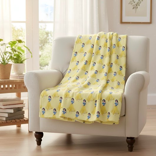 Sneeuwwit Fleece Deken