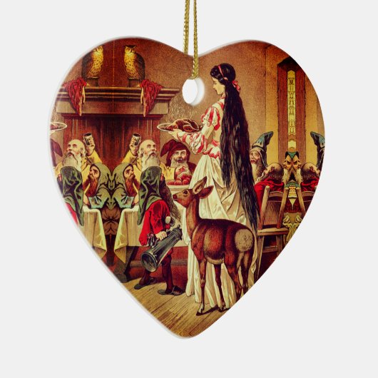 Sneeuwwit - sproeier - Märchen - Grimm Keramisch Ornament (Rechts)