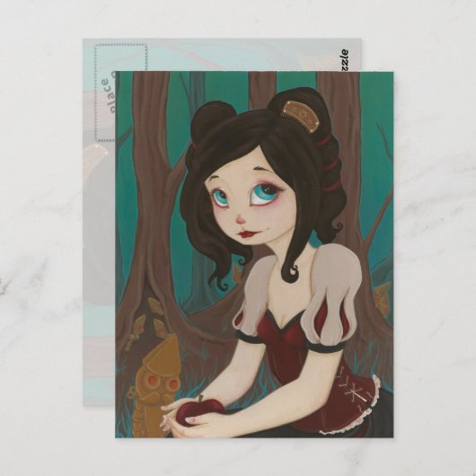 Sneeuwwit - SteamPunK Fairy Tale Briefkaart (Voorkant / Achterkant)