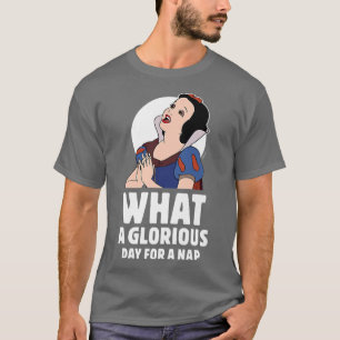 Sneeuwwit wat een heerlijke dag voor een nap t-shirt