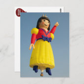 Sneeuwwitballon Briefkaart (Voorkant / Achterkant)