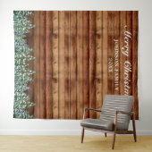 Sneeuwwitje Bos Vrolijk Kerstmis Foto Achtergrond Wandkleed (In Situ (horizontaal))