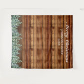 Sneeuwwitje Bos Vrolijk Kerstmis Foto Achtergrond Wandkleed (Voorkant (horizontaal))