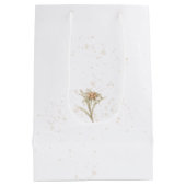 Sneeuwwitje Edelweiss Vintage Kerstmis Medium Cadeauzakje (Achterkant)