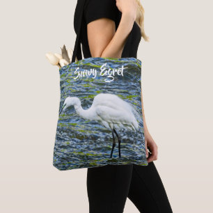 Sneeuwwitje Egret Green Lake White Bird Draagtas