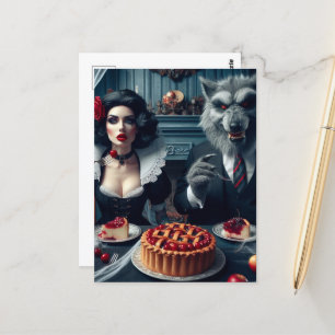 Sneeuwwitje en de Grote Boze Wolf Dark Fantasy Ver Briefkaart
