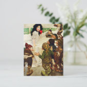 Sneeuwwitje en de zeven dwergen briefkaart (Staand voorkant)