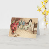 Sneeuwwitje en de zeven dwergen feiharde bleek kaart (Gele Bloem)