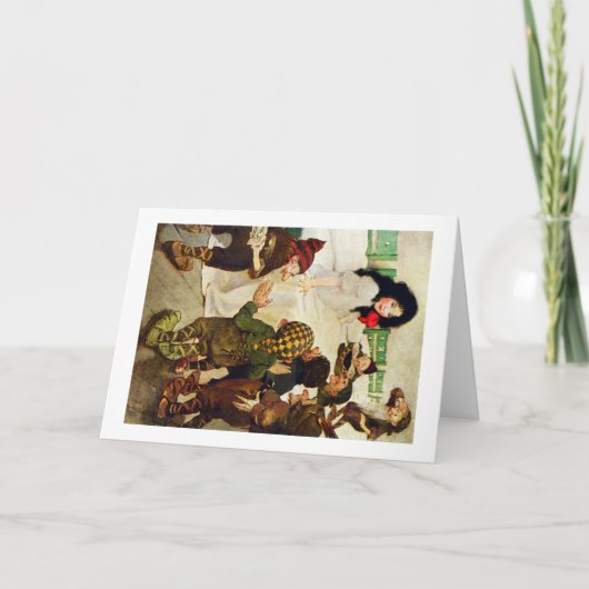 Sneeuwwitje en de Zeven Dwergen Kaart (Voorkant)