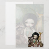 Sneeuwwitje en haar diervriendelijkheden briefpapier (Voorkant / Achterkant)