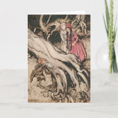 Sneeuwwitje en Roos Rood van Arthur Rackham Kaart (Voorkant)