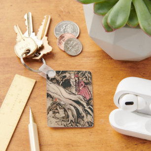 Sneeuwwitje en Roos Rood van Arthur Rackham Sleutelhanger