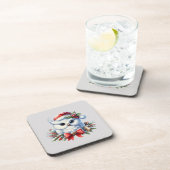 Sneeuwwitje Kerst uil onderzetter (Rechterzijde)