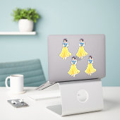 Sneeuwwitje Sticker (Laptop op bureau)
