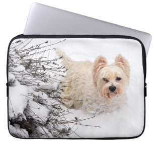 Sneeuwwitje Westie Hond Foto Elektronica Tas