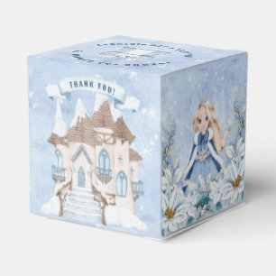 Sneeuwwitje Winter Blond Prinses Verjaardag Bedankdoosjes