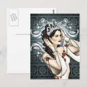 Sneeuwwitkoningin met Tiara Briefkaart (Voorkant / Achterkant)