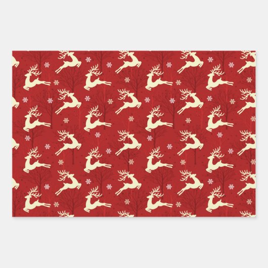 Sneeuwwitrood met prettige kerst inpakpapier vel (Voorkant 3)