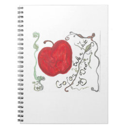 Sneeuwwitte appelnotitieboek notitieboek