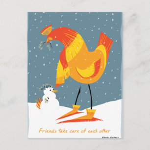 Sneeuwwitvrienden Briefkaart
