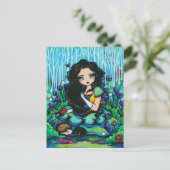Sneeuwwitwraters Fantasy Fairy Art Briefkaart (Staand voorkant)