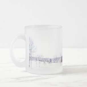 Sneeuwy Winter Landscape Two-Tone Coffee Mok