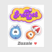 Sneezies Game Logo with Bonus Sneezies Sticker (Vel)
