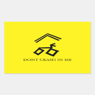 Snek crashen niet in mij sticker