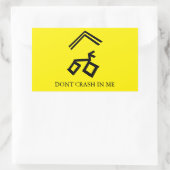 snek ne s'écrase pas dans mon autocollant (Sac)