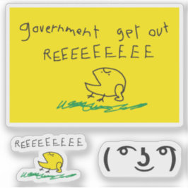 Snekright gadsden vlag parodie meme geen stap op s sticker