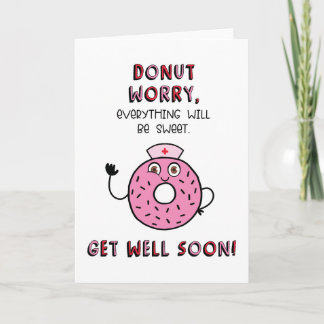 Snel afdrukbare Kaart | Donut Worry
