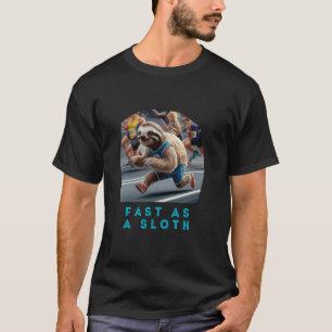 Snel Als Een Luiaard Hardloper Humor Leuk Pesten G T-shirt