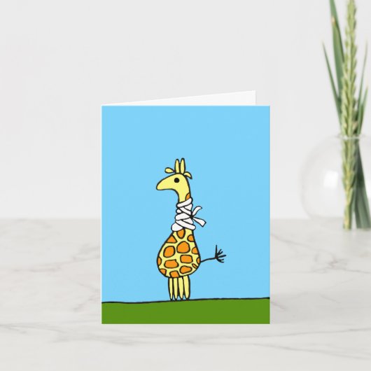 Snel-beter-giraffe kaart (Voorkant)