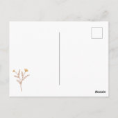 Snel Beterschap Minimale Bloem Postkaart (Achterkant)