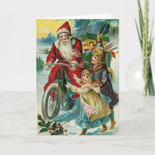 Snel Cadeaus leveren op een fiets Feestdagen Kaart