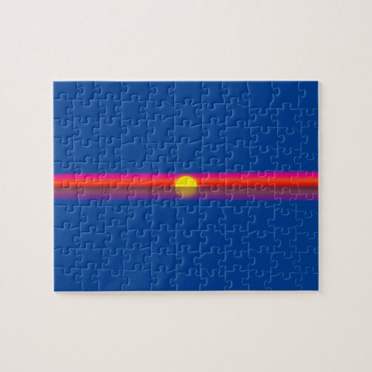 Snel drijven van de oceaanzonsondergang legpuzzel (Horizontaal)