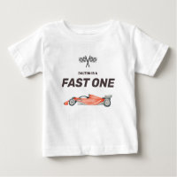 Snel één raceauto eerste verjaardag Peuter T-Shirt
