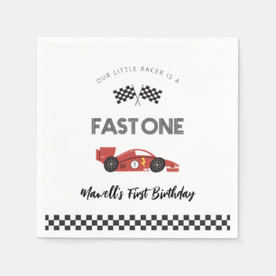Snel één raceautoversdag servetten