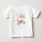 Snel Eén Rood Stof Motorfiets Verjaardag T-shirt B (Voorkant)