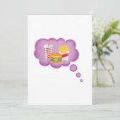 Snel eten dromen kaart (Staand voorkant)