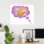 Snel eten dromen poster (Thuiskantoor)