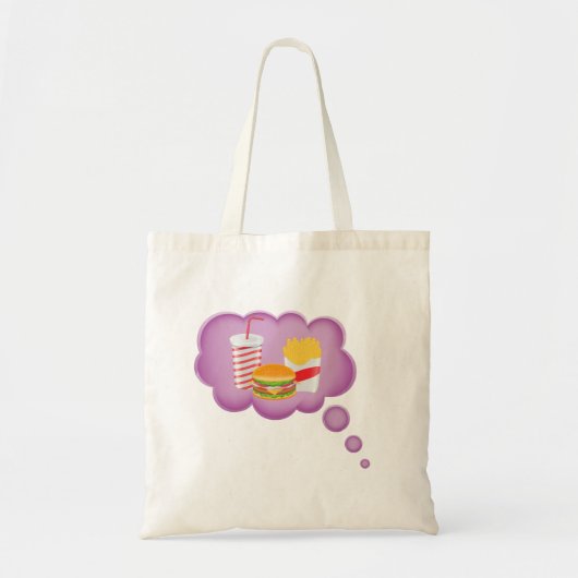 Snel eten dromen tote bag (Voorkant)