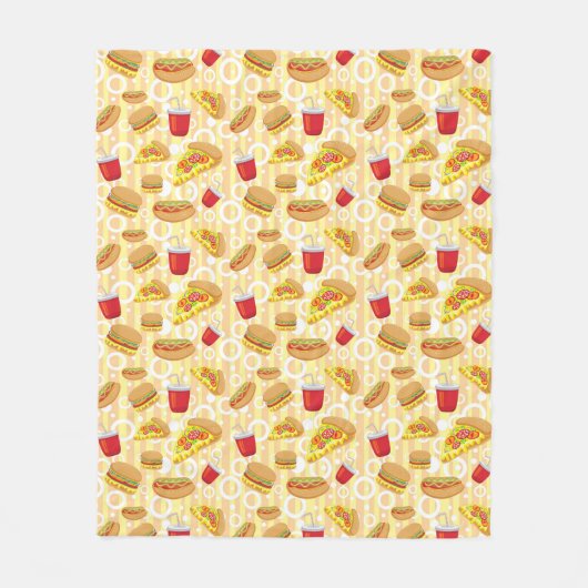 Snel eten fleece deken (Voorkant)