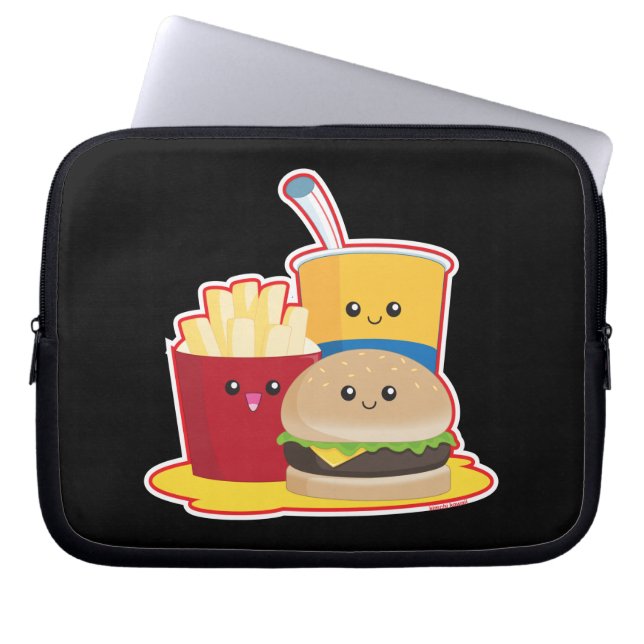 Snel eten laptop sleeve (Voorkant)