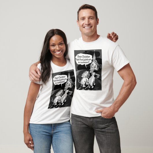 Snel eten voor leeuwen! - T-shirt (Unisex)