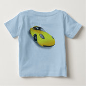 Snel gele auto bekijken (Achterkant)