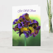 Snel gezond worden - Frilly Daisy Flower Kaart (Voorkant)