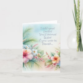 Snel gezond worden met een glimlach: Grappig word  Bedankkaart