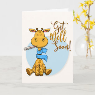 Snel Giraffe Wenskaart Kaart