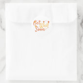 Snel groeten met Cute Birds en Flowers Ronde Sticker (Tas)